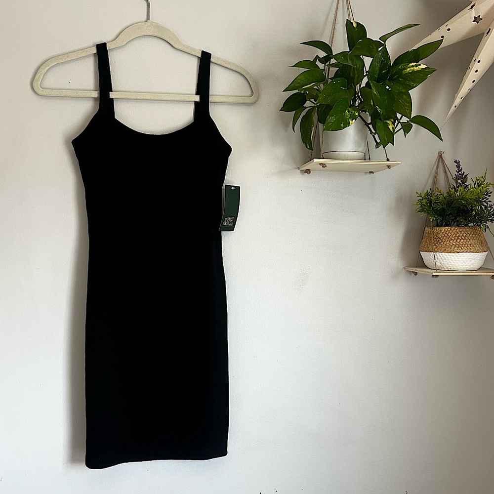 NWT WILD FABLE RIBBED MINI DRESS BODYCON SUMMER CLUB CAPSULE WARDROB SIZE MEDIUM